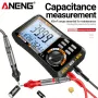 Цифров мултицет ANENG 612, AC/DC, ток, честота, съпротивление. С термохигрометър, календар, аларма, снимка 7