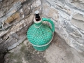 Стара Соц Българска Плетена Дамаджана / 10 Литра. , снимка 1