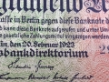 Банкнота 20000 райх марки 1923, снимка 3