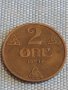 Четири монети 2 йоре 1939г. Норвегия / 1 цент Недерландия за КОЛЕКЦИЯ ДЕКОРАЦИЯ 30353, снимка 2