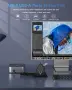 USB C хъб 4 порта JoyReken, USB C към USB хъб с удължен кабел 2 фута, адаптер тип C към USB , снимка 6
