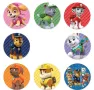 100 бр PAW Pes Patrol Пес Патрул кучета малки самозалепващи лепенки стикери ръчна изработка подарък, снимка 2
