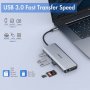 ZMUIPNG 14 в 1 USB C , DUAL-Display 4K-HDMI, VGA, 3xUSB 3.0, 2xUSB 2.0 Ports,Type C PD,Gigablit Ethe, снимка 3