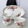 Royal Albert, Moss Rose, млекарничка, захарничка, плато, снимка 2