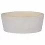 vidaXL Кремава мивка, Ø40x15 см, мрамор, снимка 1