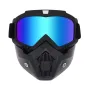 Маска мото с огледален цветен визьор, PA1024, снимка 3
