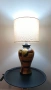 Vintage, немска, настолна лампа, ръчно изработени и оцветена. , снимка 8