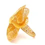 Златен дамски пръстен 6,97гр. размер:59 14кр. проба:585 модел:31423-5, снимка 2