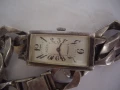 Стара сребърна масивна гривна -часовник., снимка 2