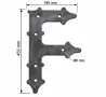 Декоративна F-образна планка за укрепване на дървени конструкции – 5 мм, снимка 1