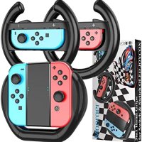 Нов Комлект Mooroer състезателен волан съвместим с Nintendo Switch/Switch OLED Joy/Деца Игра, снимка 1 - Други игри - 41261027