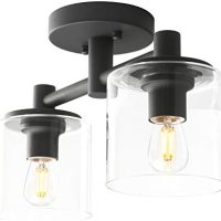 Нови 2 модерни стъклени висящи лампи за таван бар/Дом Осветление, снимка 5 - Лампи за таван - 41463884