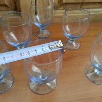 Ретро стъклени чаши цветно стъкло , снимка 4 - Антикварни и старинни предмети - 39665137