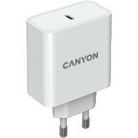 Зарядно за телефон, адаптер CANYON H-65, 1xUSB Type-C, Бял SS30223, снимка 2 - Оригинални зарядни - 40040350