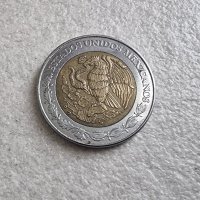 Монети. Мексико. 0.10 , 0.50 , 1, 2, 5 , 10 мексиканско песо., снимка 6 - Нумизматика и бонистика - 41625022