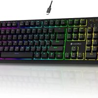 Нова Пълноразмерна механична клавиатура RGB подсветка 104 клавиша, снимка 1 - Други - 41270080