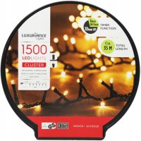Коледни светлини Luxuriance 1500 LED 35m. Коледна украса лампички за декорация , снимка 5 - Лед осветление - 42704591