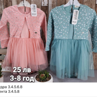 НОВИ Официални бебешки и детски рокли и комплекти за момиче, снимка 10 - Детски рокли и поли - 44679789