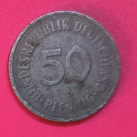 Германия 50 пфенига 1950  'D' - Мюнхен  д8, снимка 1 - Нумизматика и бонистика - 39223578
