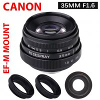 Oбектив за Canon - 35mm за Canon EF-M Mount f1.6 MF Prime Lens II, снимка 3 - Обективи и филтри - 39743431