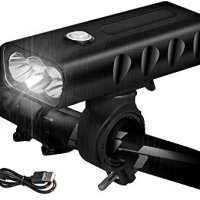 USB Мощен фар, акумулаторна светлина за велосипед + задна светлина за велосипед, снимка 3 - Аксесоари за велосипеди - 41476291