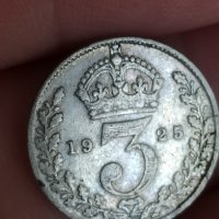 3 пенса 1925 г сребро Великобритания , снимка 1 - Нумизматика и бонистика - 41558317
