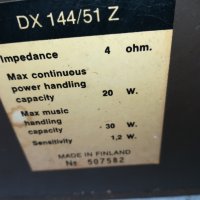 DX 144/51 Z vintage/Made in Finland 1802221720, снимка 2 - Тонколони - 35837351