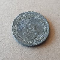 10 стотинки 1917 година Царство БЪЛГАРИЯ монета цинк 10, снимка 2 - Нумизматика и бонистика - 42062451