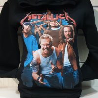 Нов дамски суичър с трансферен печат на музикалната група METALLICA, снимка 2 - Суичъри - 37007241