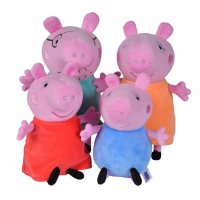 Peppa Pig Семейство плюшени герои в кола 109261006, снимка 3 - Плюшени играчки - 35999496