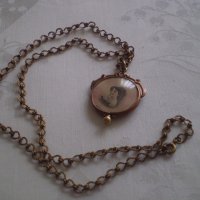 викториянски период пандетив медальон Колие с висулка за носене на снимка дубле, снимка 10 - Антикварни и старинни предмети - 38877361