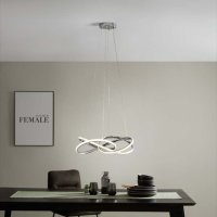 Спираловиден полилей в модерен стил, снимка 3 - Лампи за таван - 41068223