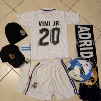 Винисиус Реал Мадрид Шапка + Тениска и шорти 2023 Комплект Детско до 16г, снимка 8 - Футбол - 38686737