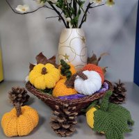 Плетени тиквички , снимка 3 - Декорация за дома - 42553719