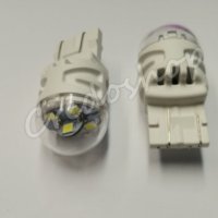 Комплект LED Диодни Габаритни Крушки,T20 с две светлини 10W Бели 6000К, снимка 1 - Аксесоари и консумативи - 41161661