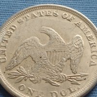 Монета 1 долар 1872г. САЩ РЕПЛИКА на Американския сребърен долар за КОЛЕКЦИЯ 30047, снимка 4 - Нумизматика и бонистика - 42702858