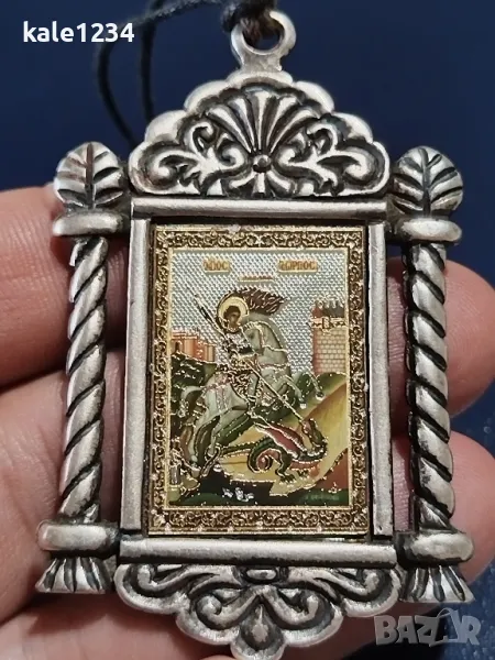Медальон. Св. Георги. Икона. , снимка 1