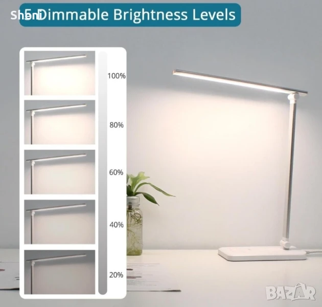 Нова лед настолна лампа със сензор и различни режими , снимка 1