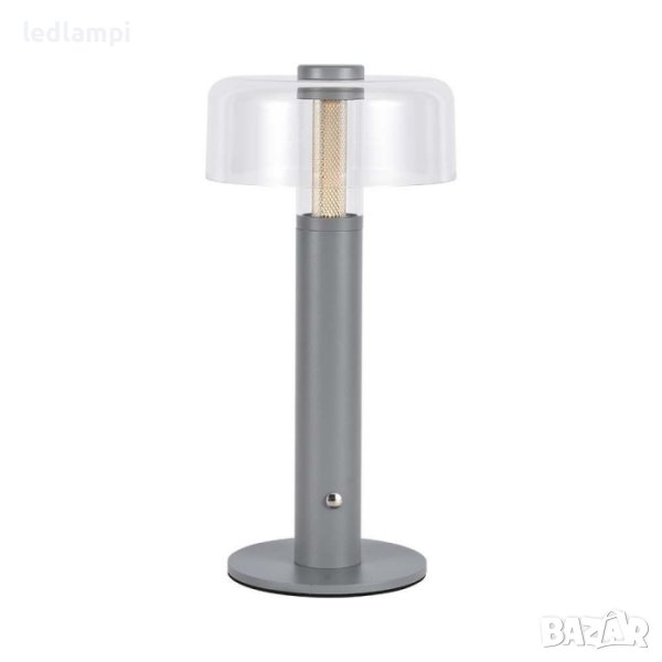 Настолна LED Лампа 1W Димиране Сива Презареждане Топло Бяла Светлина, снимка 1