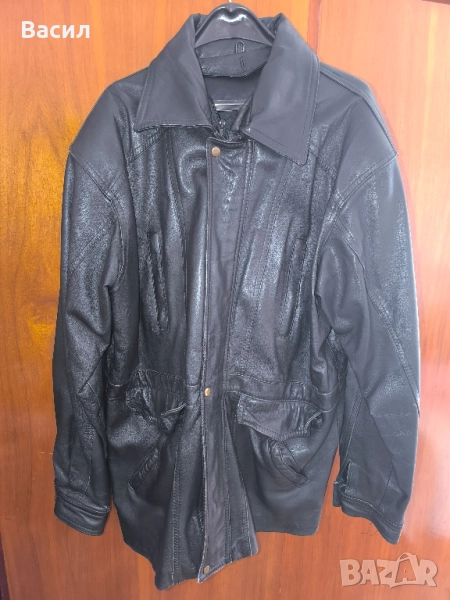 Мъжко кожено яке (естествена кожа), размер 2XL – отлично състояние, снимка 1