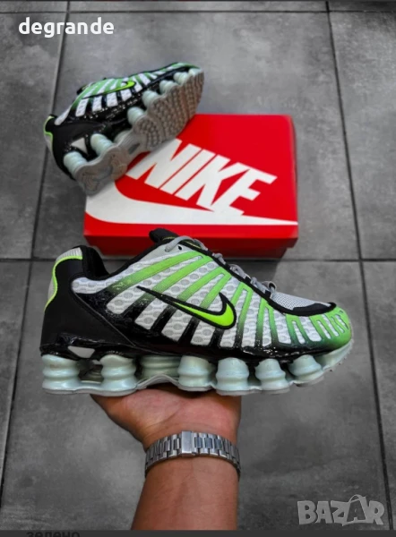 Мъжки обувки Nike Shox TL silver green, снимка 1