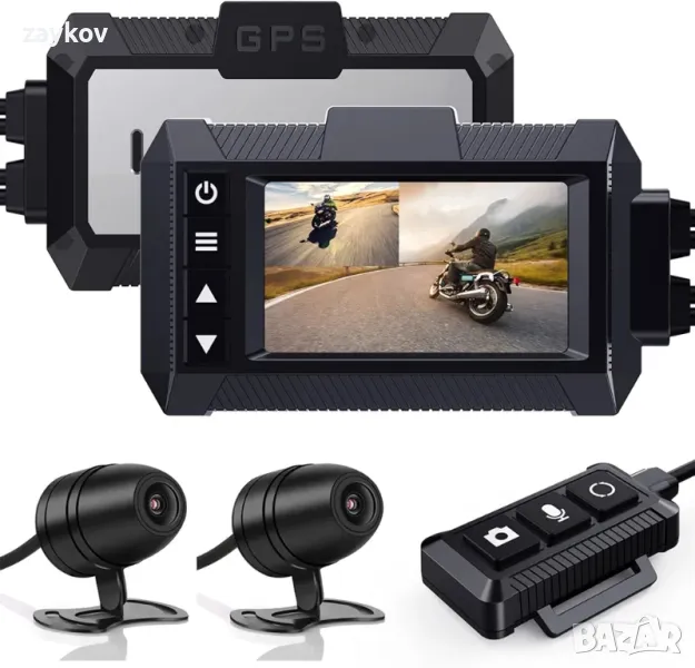 YDI Motorcycle Dash Cam, MD10 PRO Напълно водоустойчива мотоциклетна камера, снимка 1