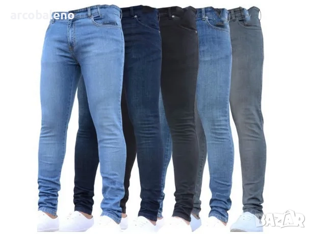 Мъжки ежедневни дънки с нормална кройка, 3цвята , снимка 1