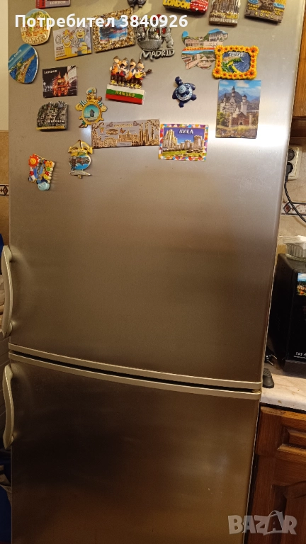 Хладилник Gorenje инокс, 185 см, използван, снимка 1