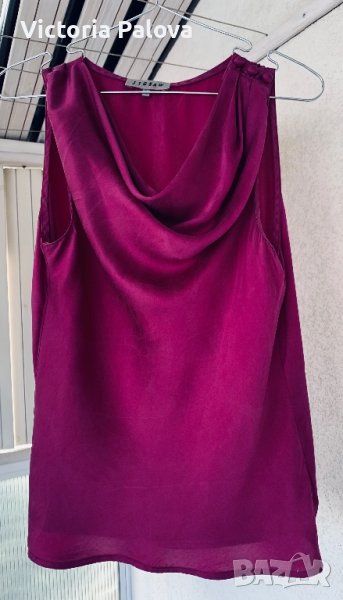 LUXURY британски бранд  JIGSAW  топ/блуза 100% коприна, снимка 1