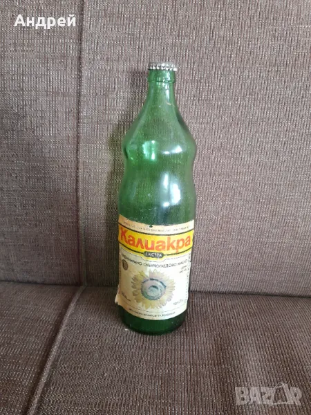 Стара бутилка от олио Калиакра, снимка 1