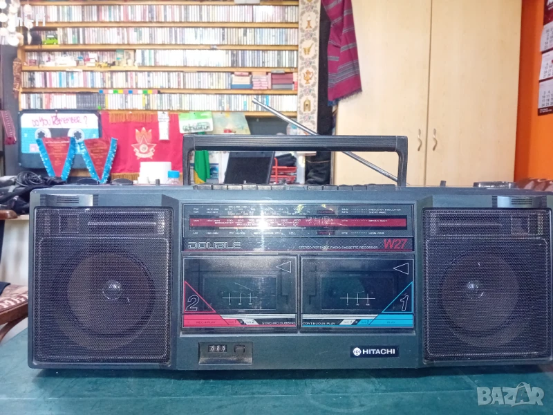 Радиокасетофон hitachi trk w27e, снимка 1