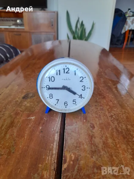 Стар часовник,будилник Ruhla #4, снимка 1