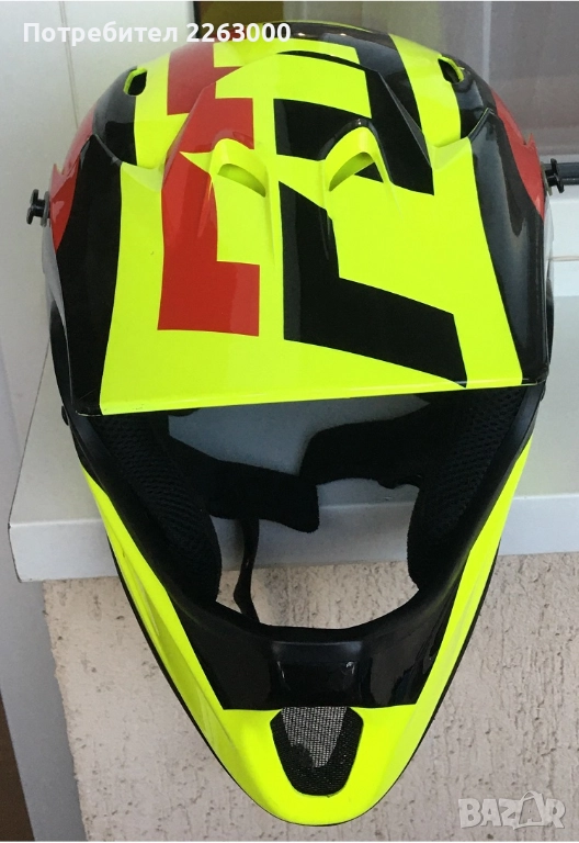 Full Face каска за спускане FOX Rampage L(59-60) на един сезон., снимка 1