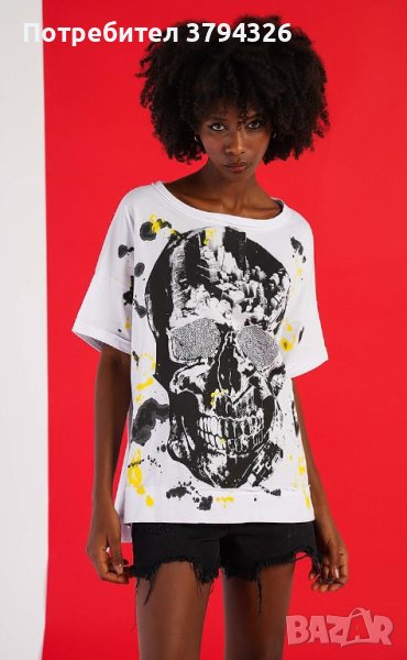 Дамска памучена тениска"Пролет-лято" PUNKQUEEN , снимка 1